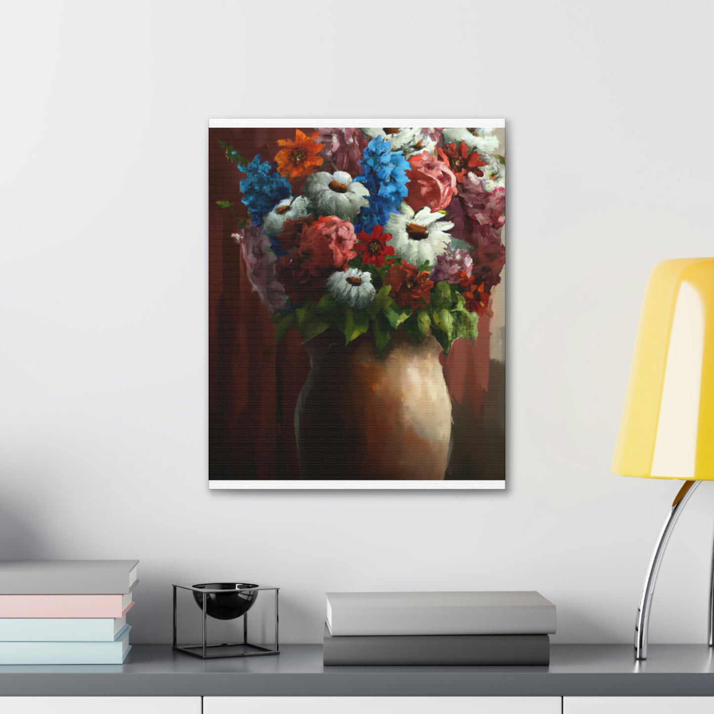 Vibrant Petal Bouquet. - Canvas