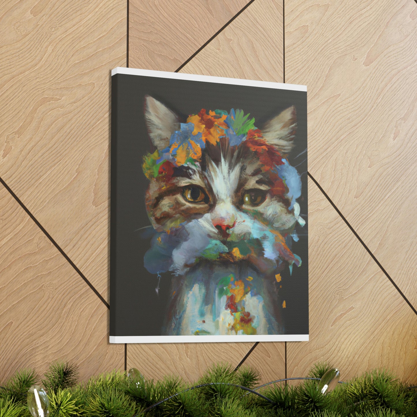 Daisycat. - Canvas