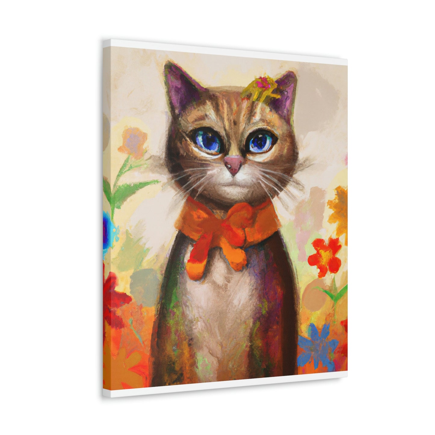 Feline Flora - Canvas