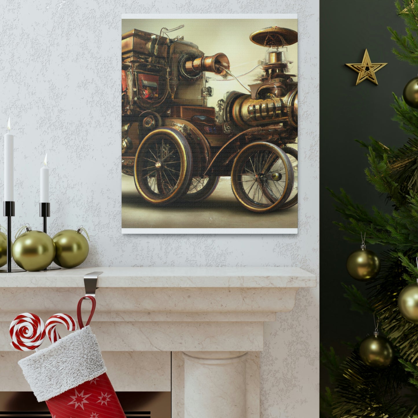 Steampunk Motor. - Canvas