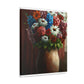 Vibrant Petal Bouquet. - Canvas