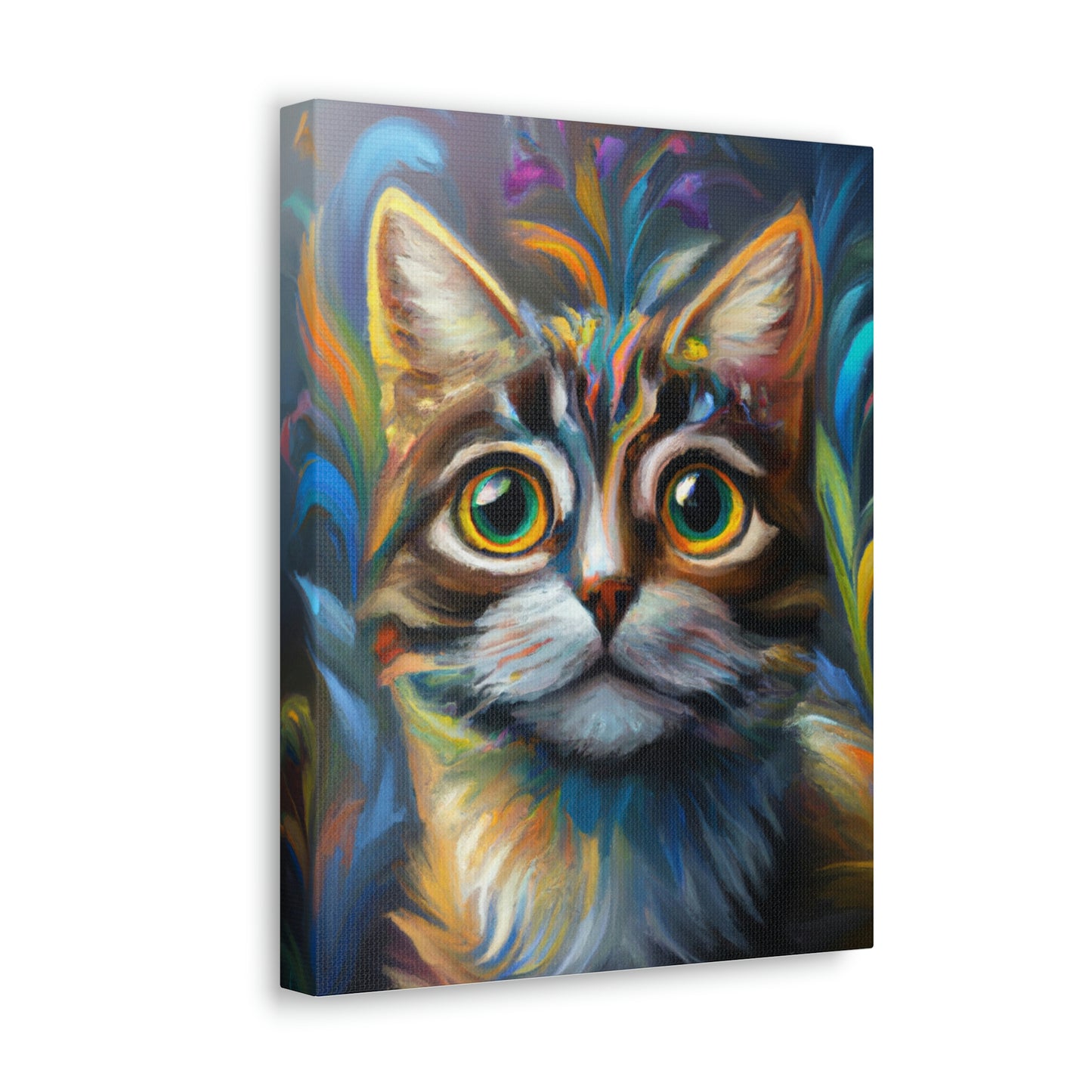 Rainbow Whiskers. - Canvas