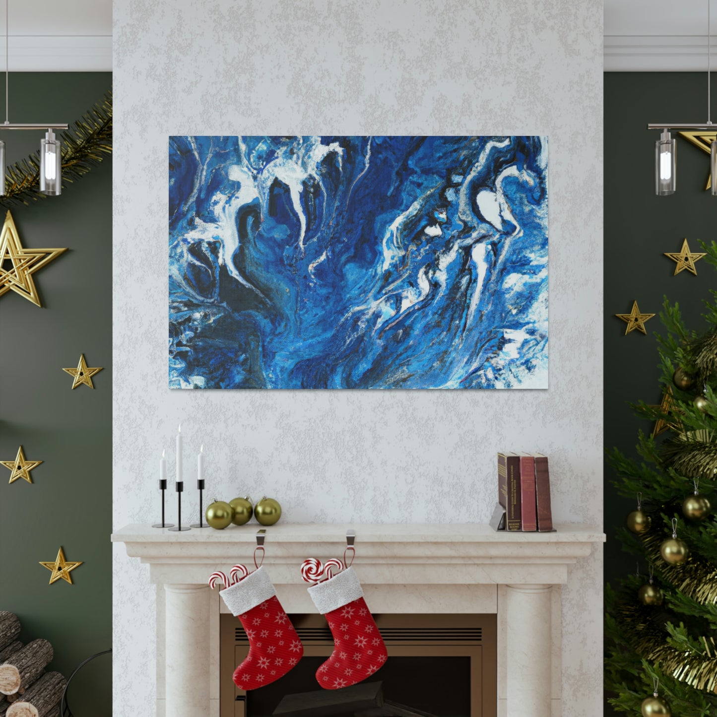Aqua Tide. - Canvas