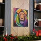 Multicolored Lion Mixture, Artful Roar Dreaming. - Canvas