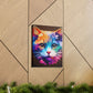 Vibrant Feline. - Canvas