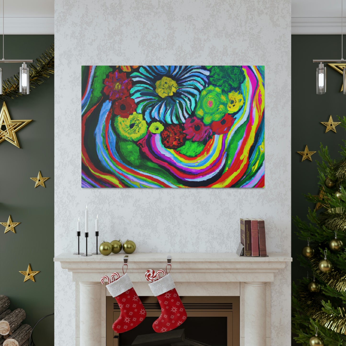 Vivid Blooms. - Canvas