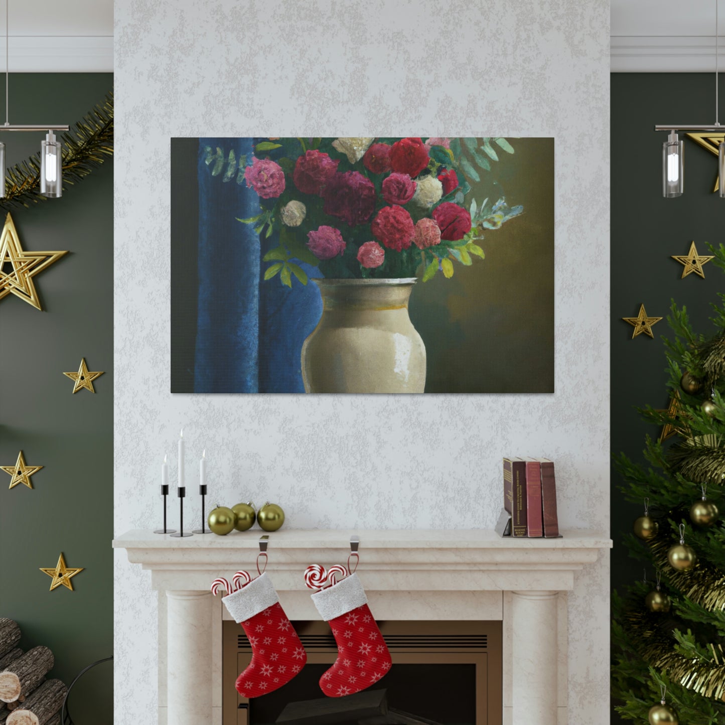 Floral Fantasia. - Canvas