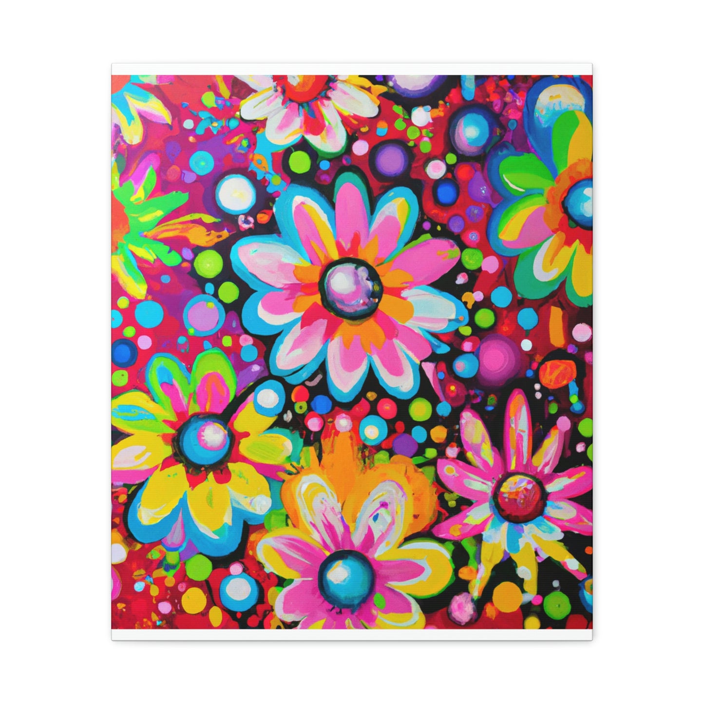 Vibrant Bloom. - Canvas