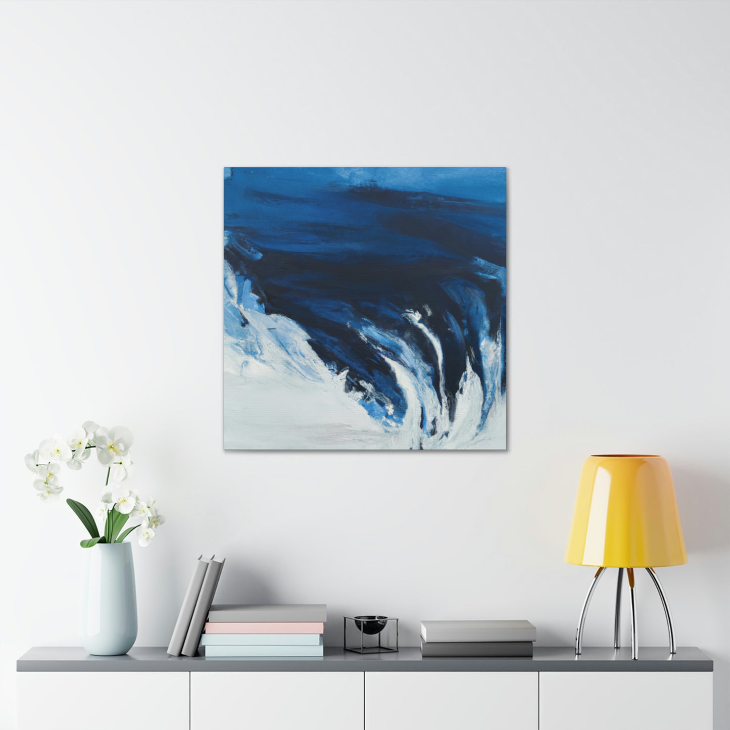 Blue Intricate Flux. - Canvas