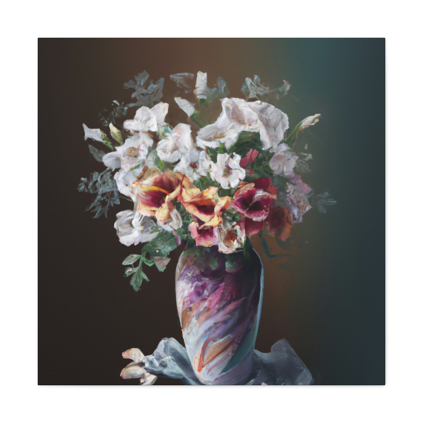 Floral Finesse Dreaming - Canvas