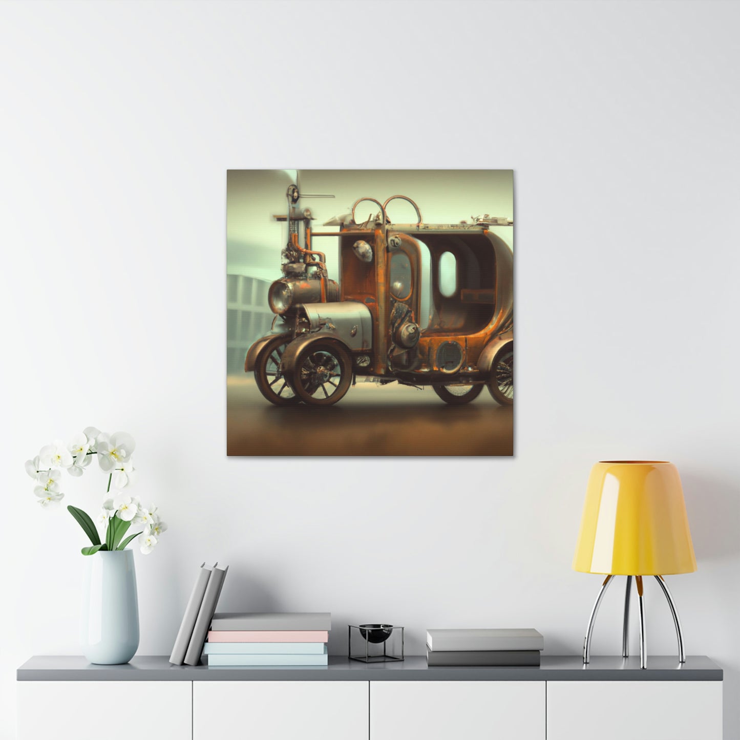 Steampunk Ride. - Canvas