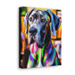 Colorful Canine Joy - Canvas