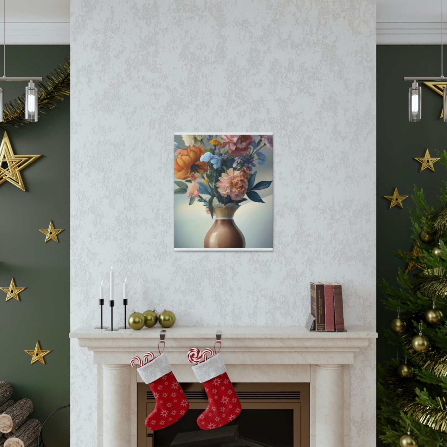Blooming Floral Splendor. - Canvas