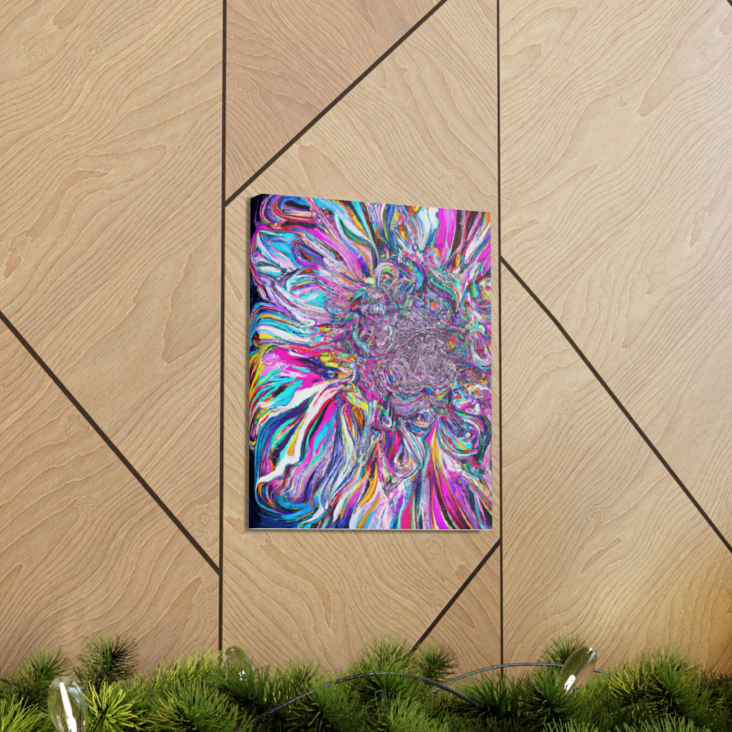 Psychedelic Bloom. - Canvas