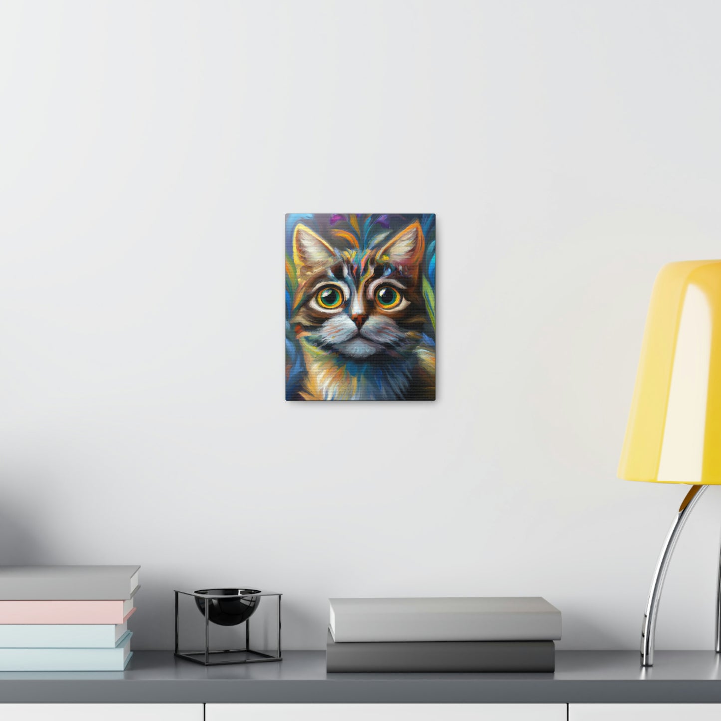 Rainbow Whiskers. - Canvas