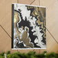 Gold Fluid Cascade. - Canvas