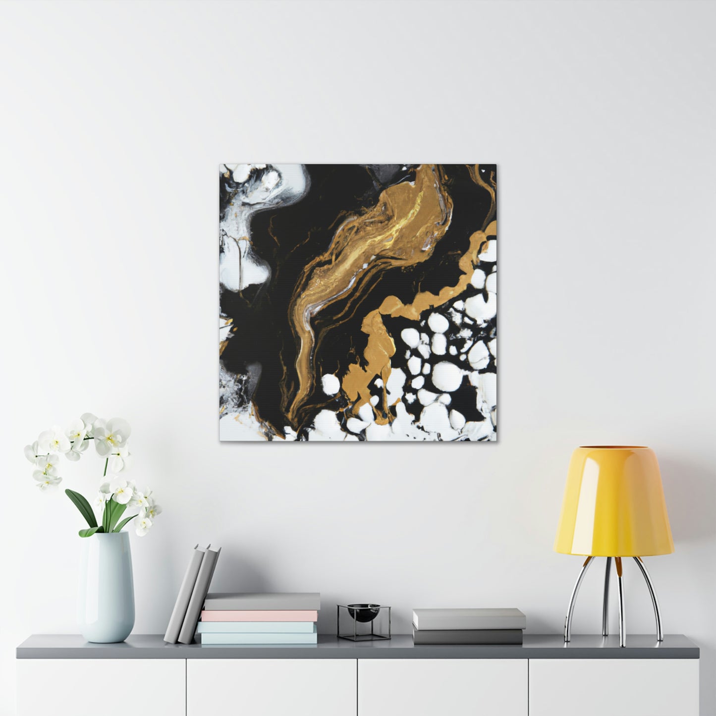 Glittering Ebony Cosmos - Canvas