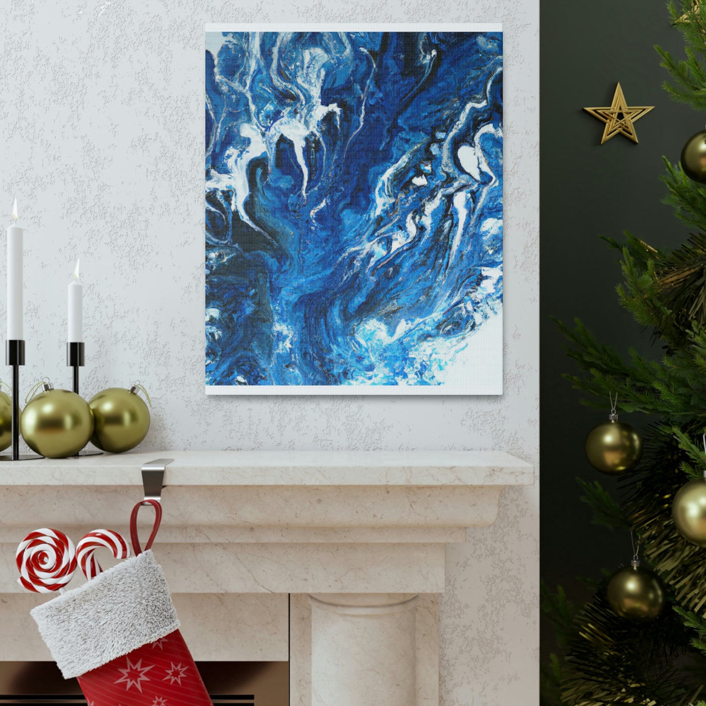 Aqua Tide. - Canvas