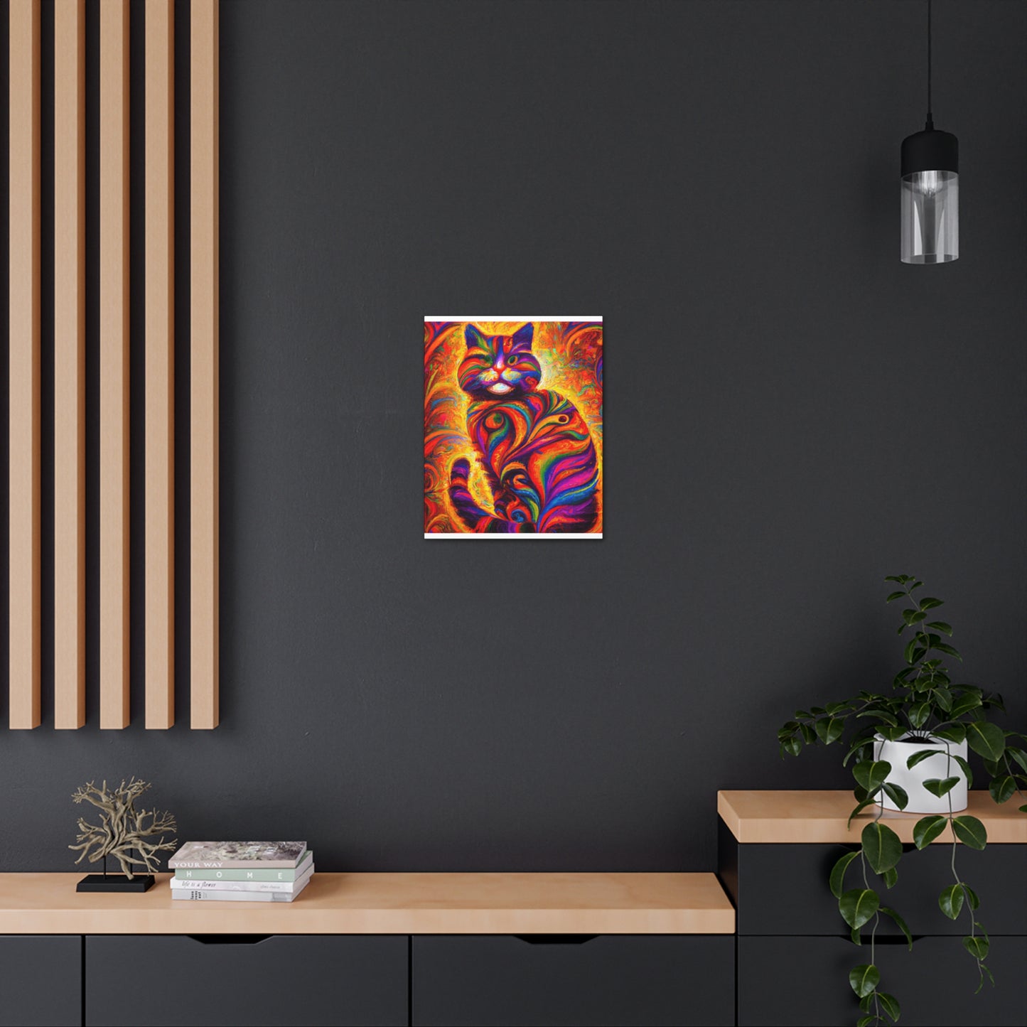 Feline Floral - Canvas