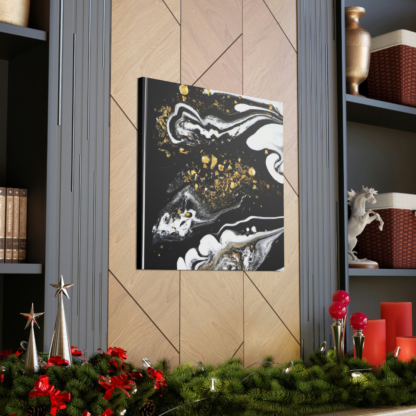 Golden Flow Fusion - Canvas