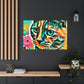 Bright Cat Blooms - Canvas