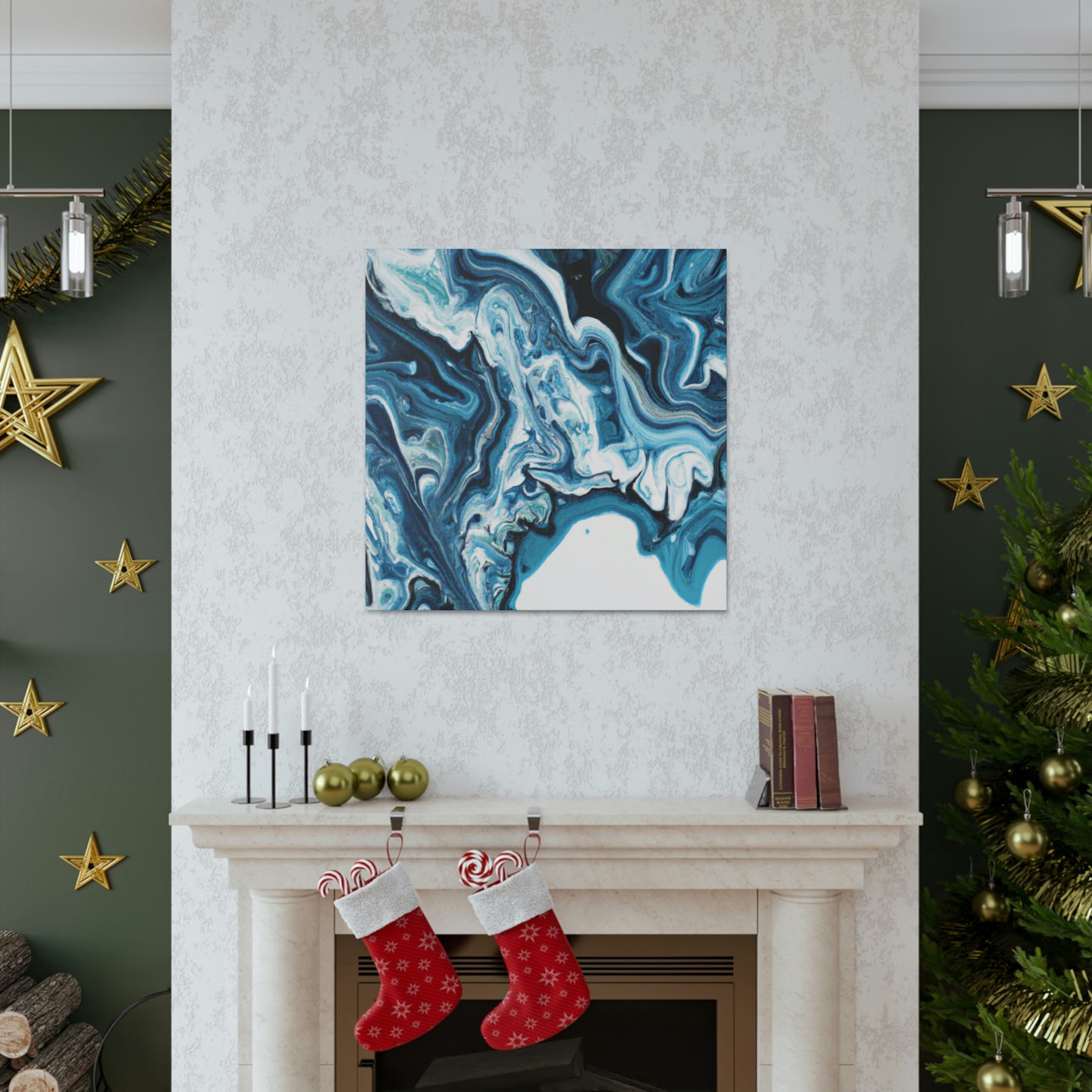 "Blue Harmony". - Canvas