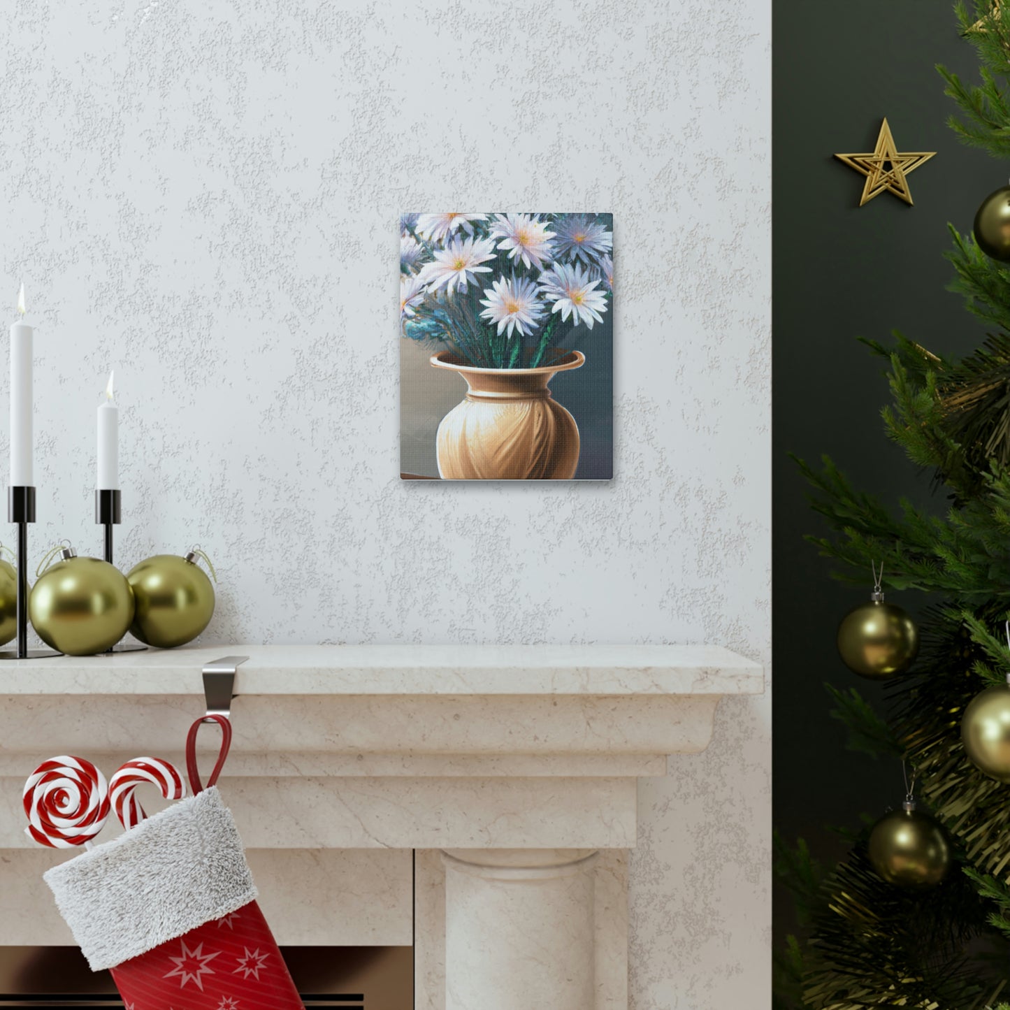 "Flower Vase Delight." - Canvas