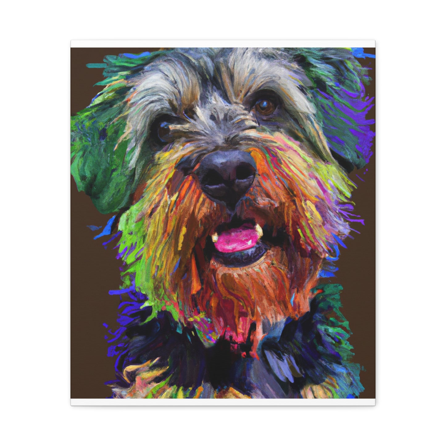 Canine Colorful. - Canvas