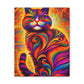 Feline Floral - Canvas