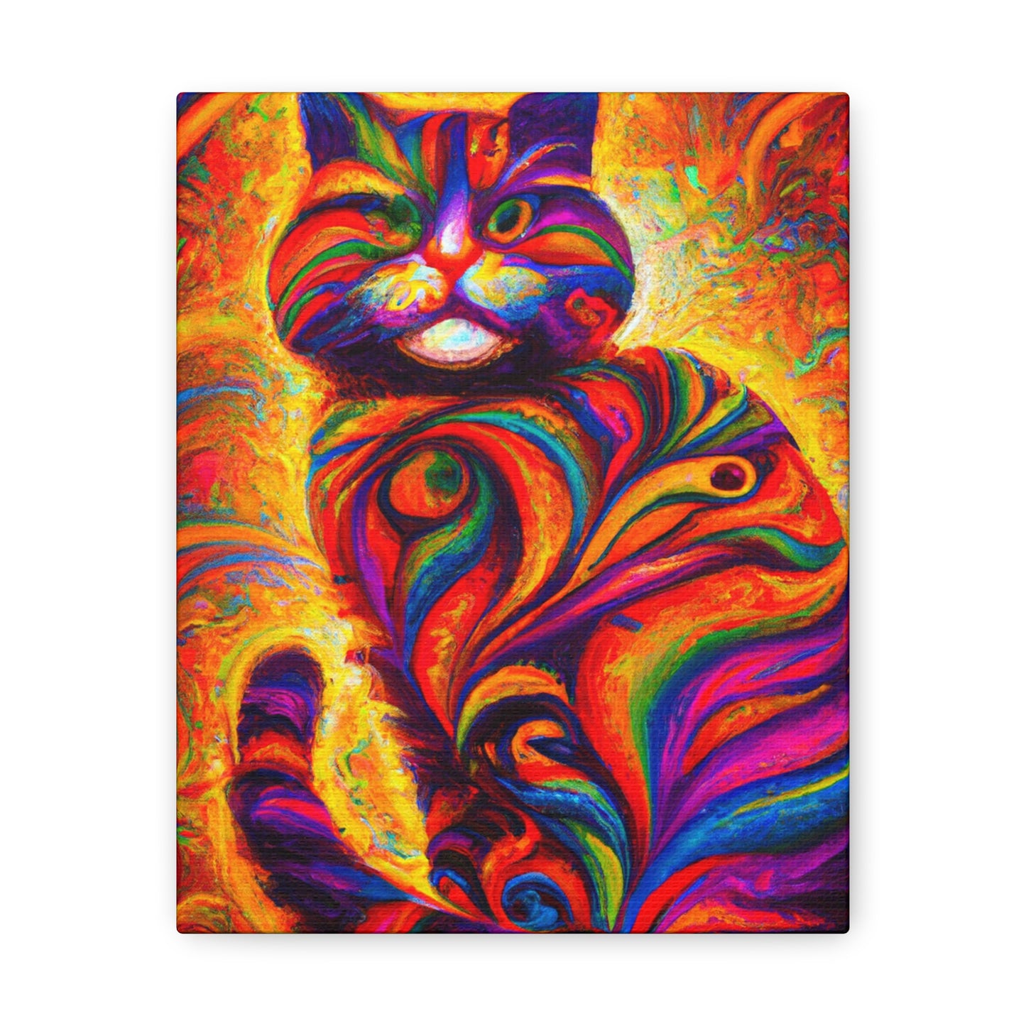 Feline Floral - Canvas