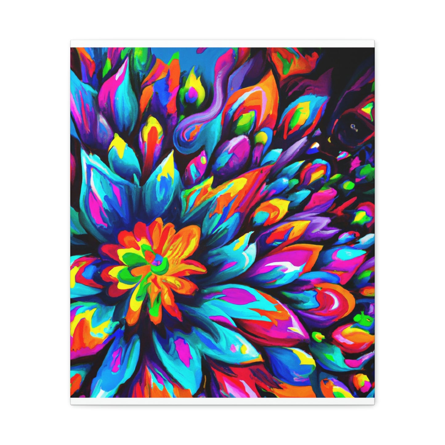 "Psychedelic Bloom" - Canvas
