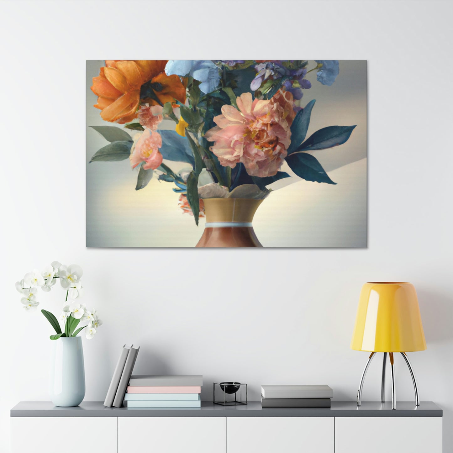 Blooming Floral Splendor. - Canvas