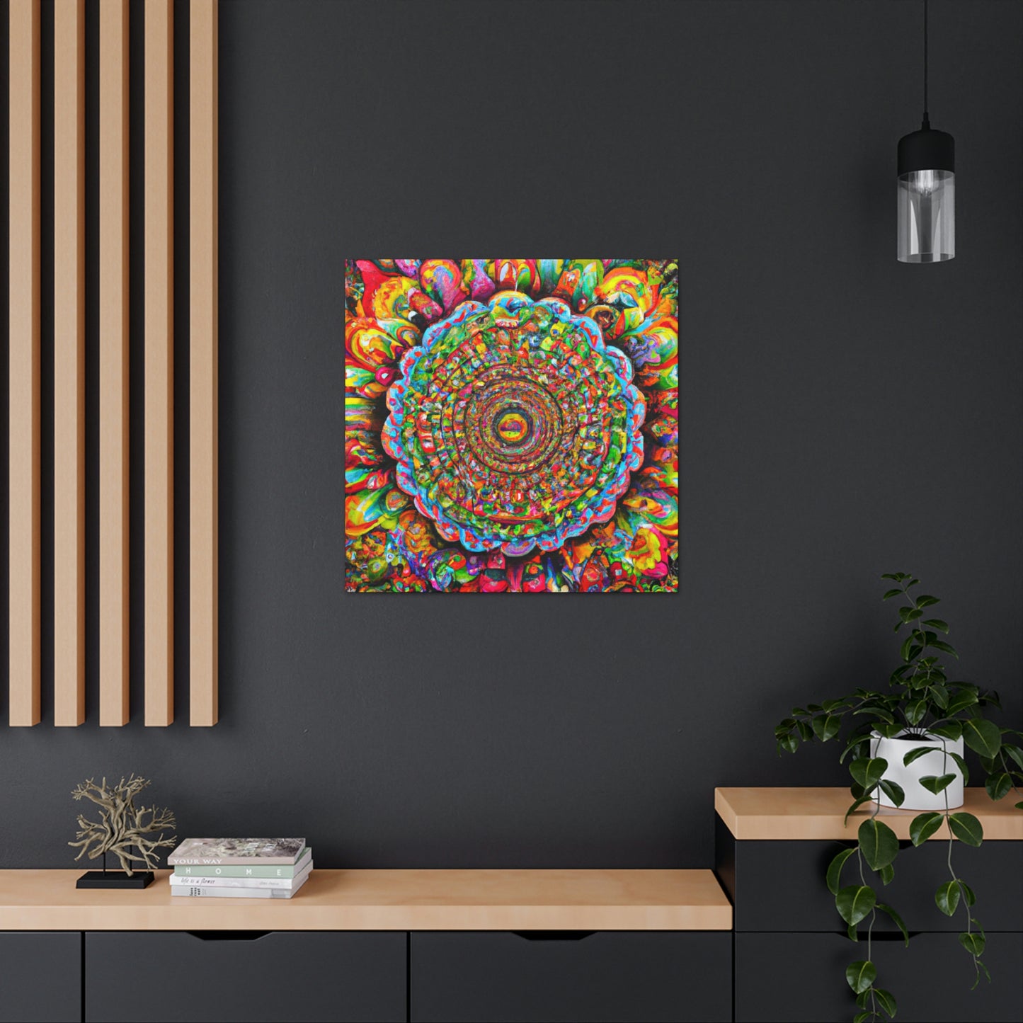 Psychedelic Bloom. - Canvas