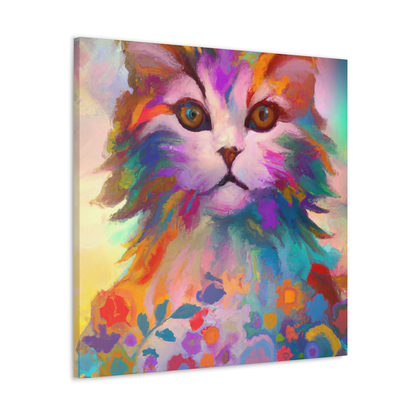 Floral Feline - Canvas