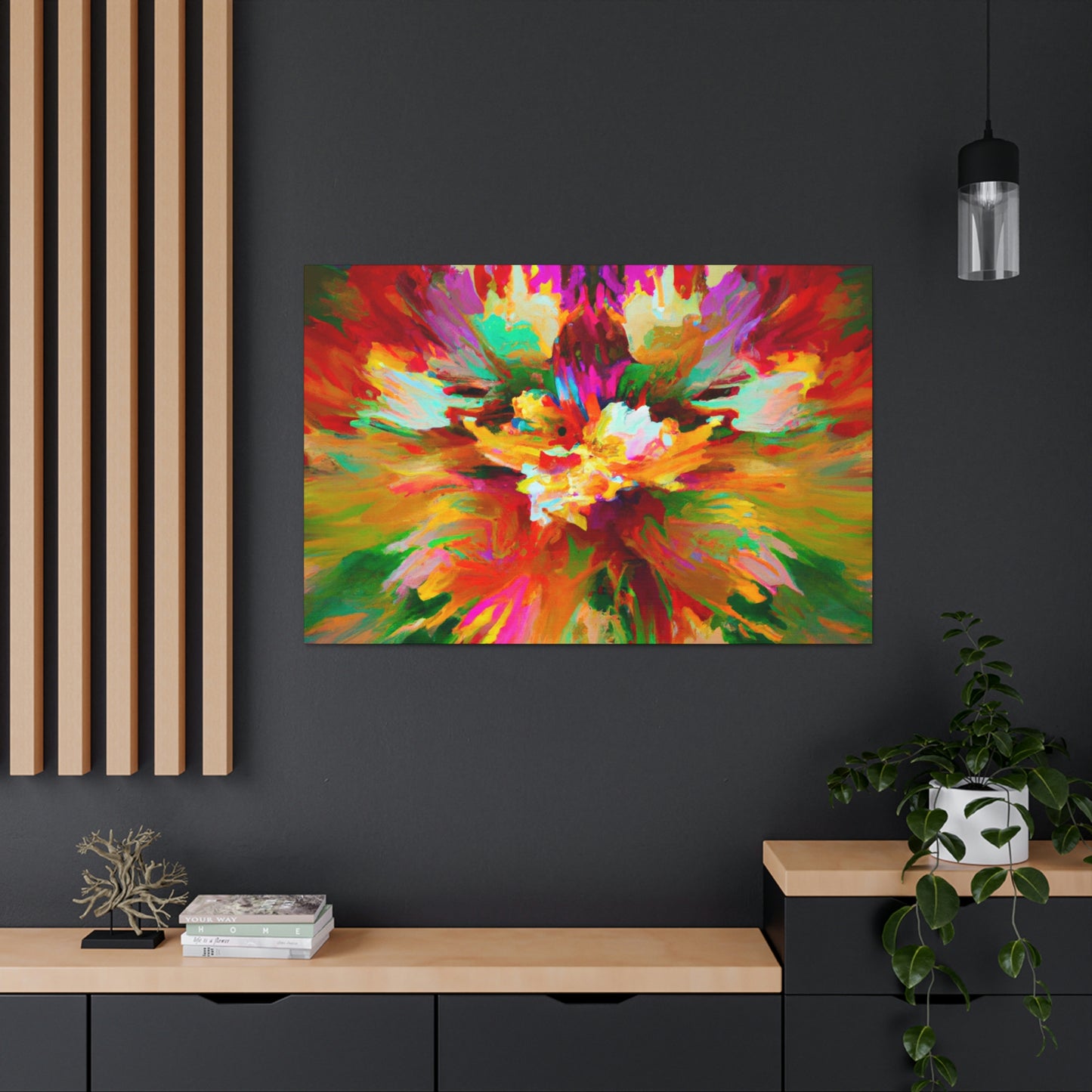 Illuminated Bloom. - Canvas