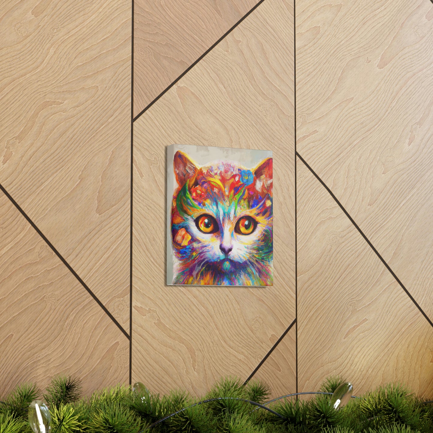 "Feline Bloom" - Canvas