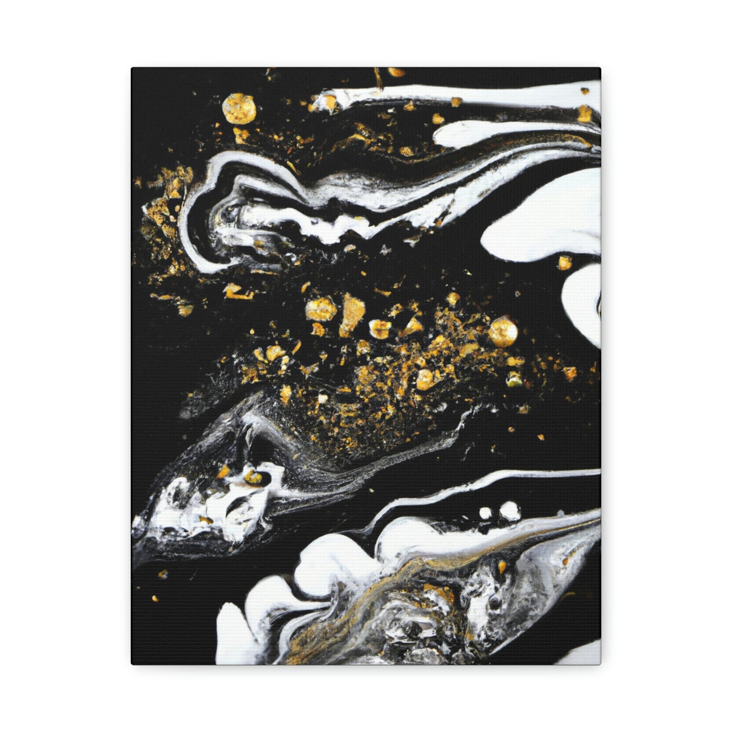 Golden Flow Fusion - Canvas
