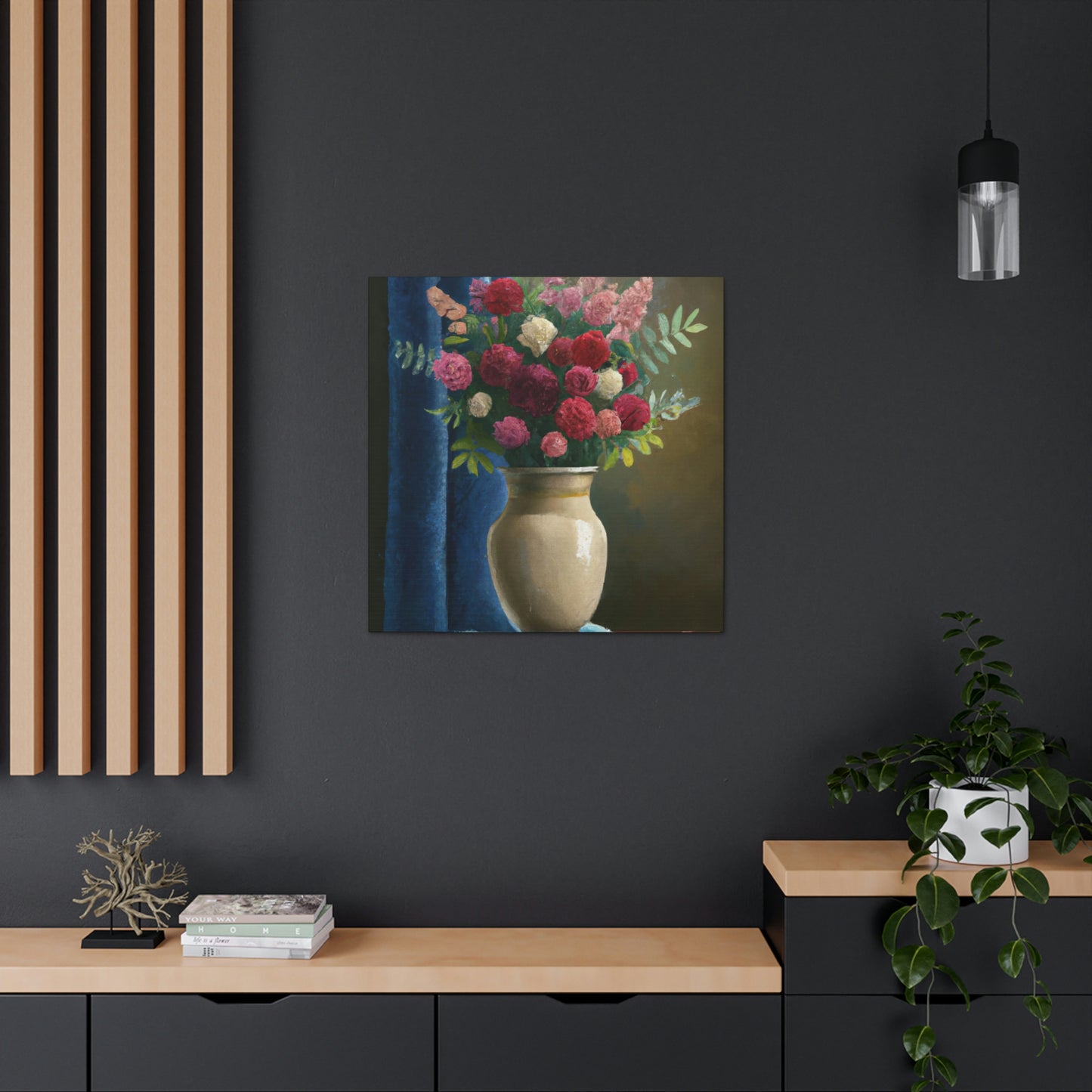 Floral Fantasia. - Canvas