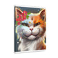 Feline Flora - Canvas
