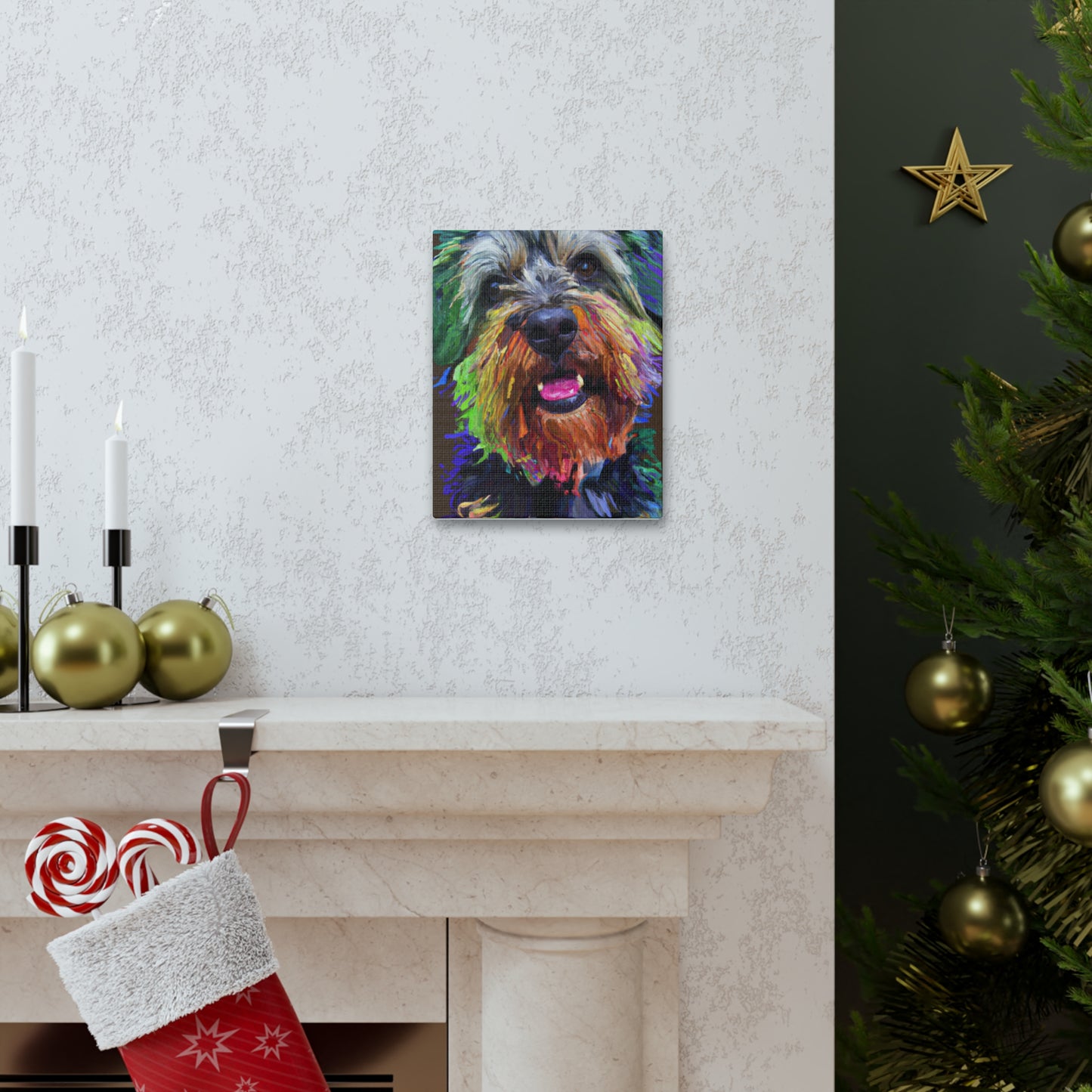 Canine Colorful. - Canvas