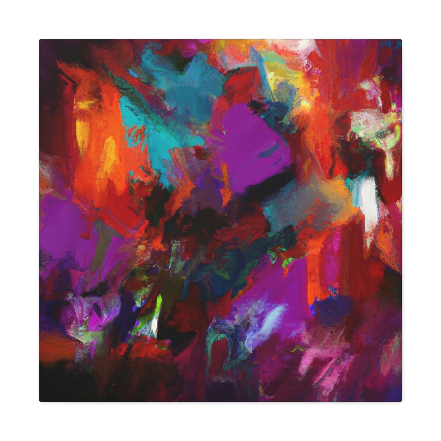"Color Cascade" - Canvas