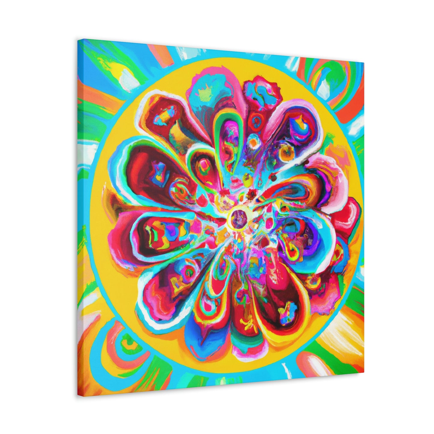 "Psychedelic Bloom" - Canvas