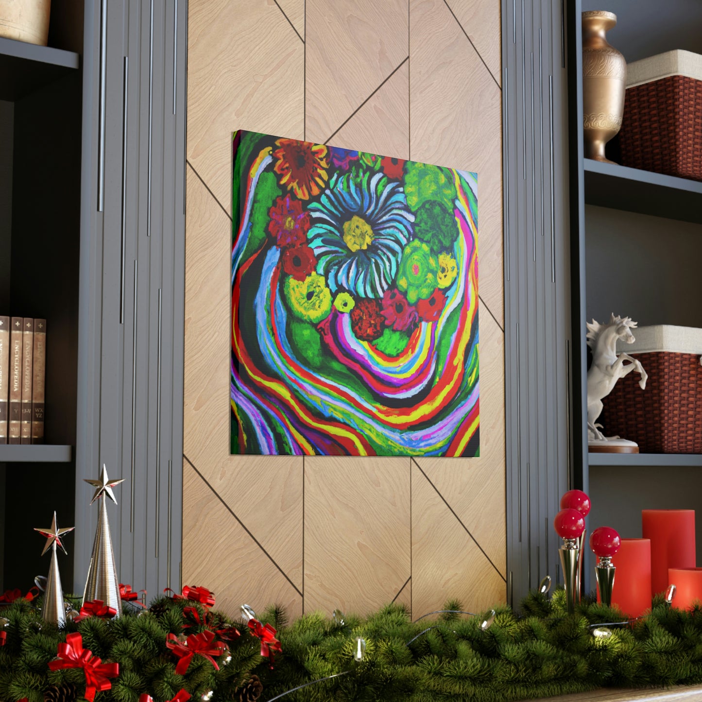 Vivid Blooms. - Canvas