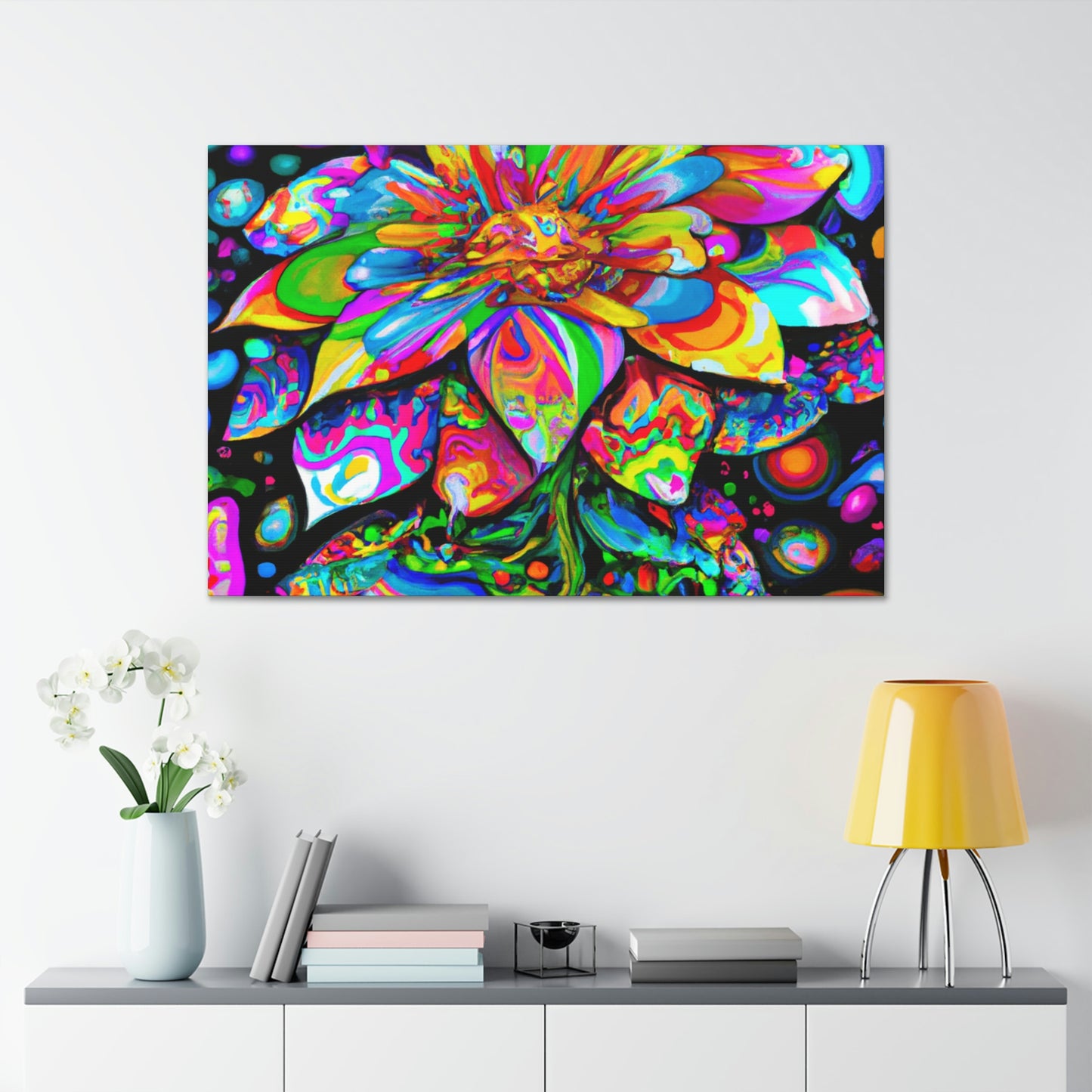 Colorful Joyful Bloom - Canvas
