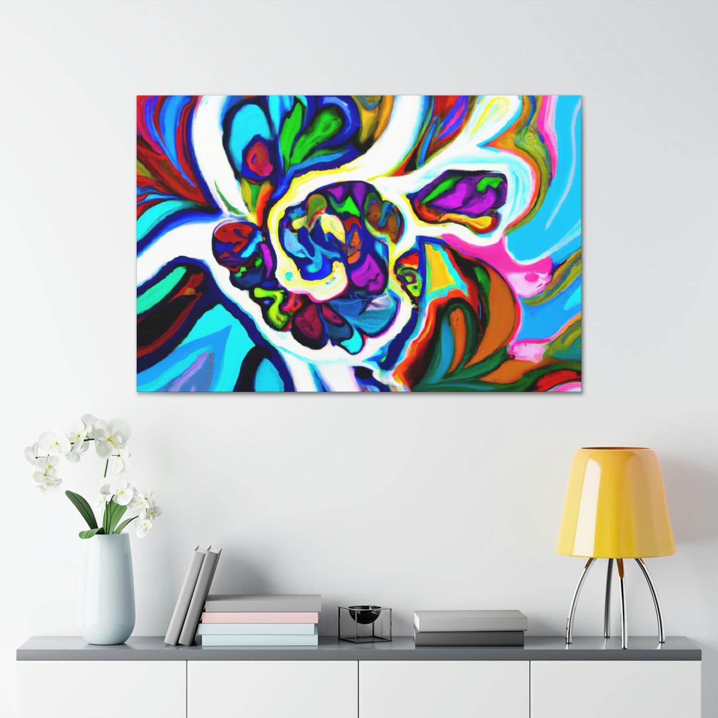 Psychedelic Bloom. - Canvas