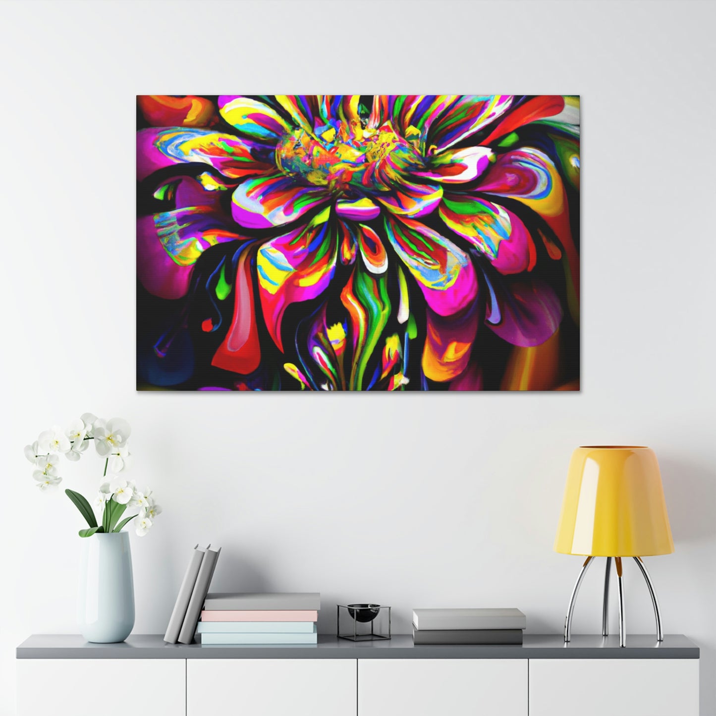 Groovy Bloom. - Canvas
