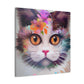 Floral Feline - Canvas