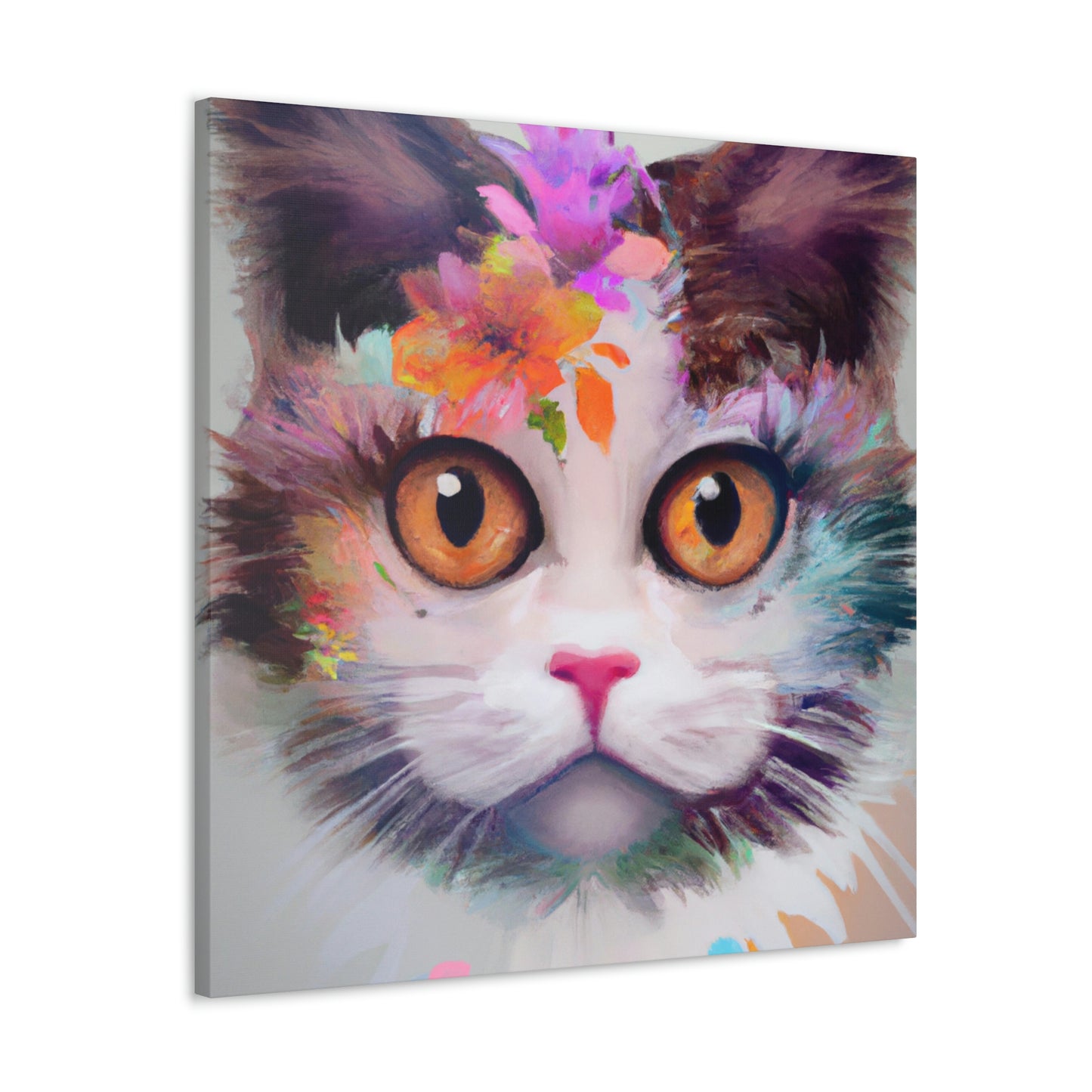 Floral Feline - Canvas