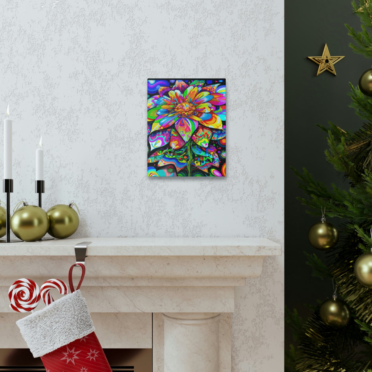 Colorful Joyful Bloom - Canvas