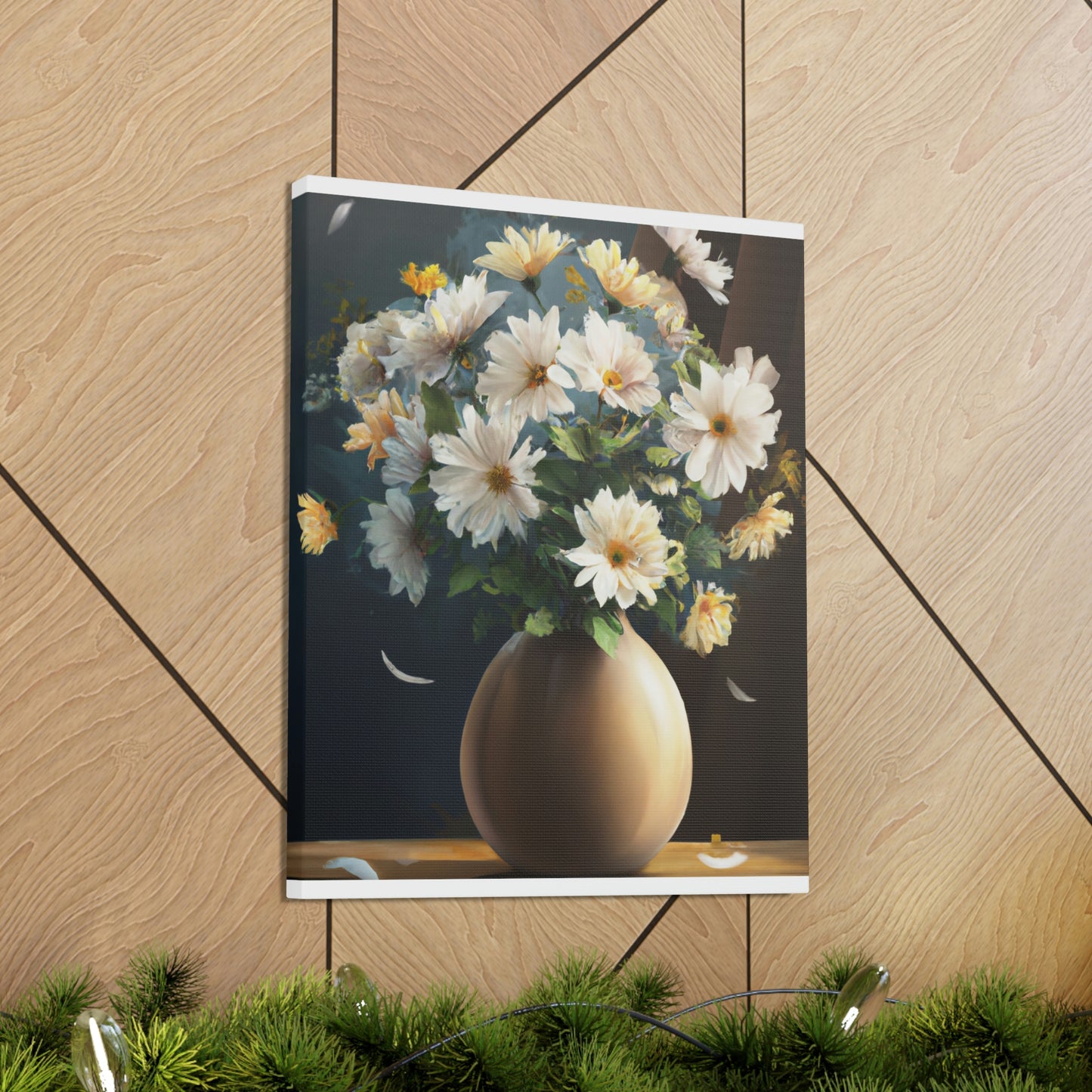 Vase Floral Splendor - Canvas
